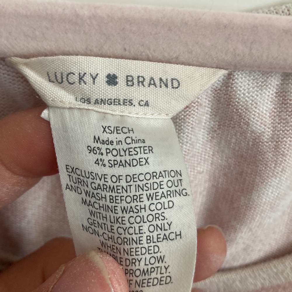 Lucky Brand pink floral tank top size XS - Picture 3 of 3